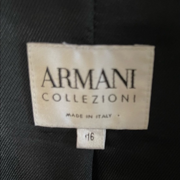 Armani Collezioni black one button blazer-16 - Picture 3 of 16